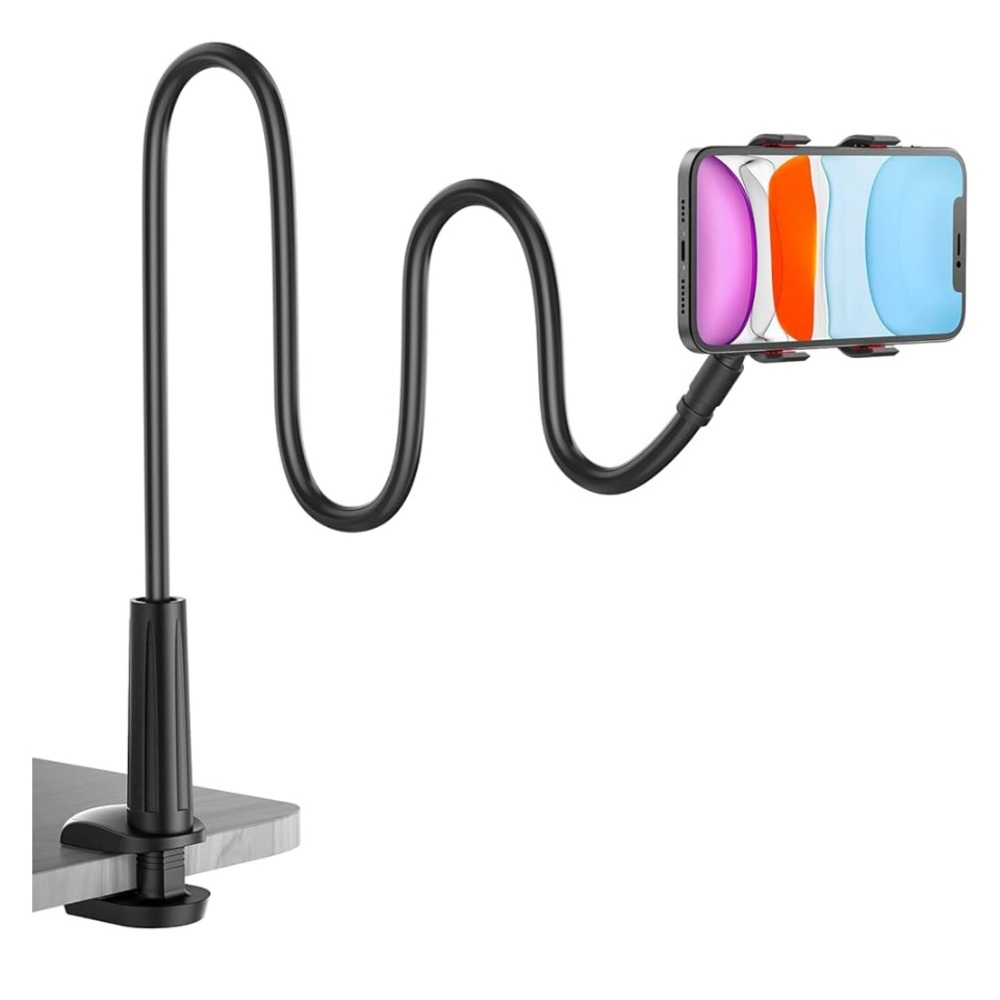 Black Gooseneck Phone Holder